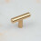 (48mm Pull) Gold Brass T Bar Cabinet Handles 3