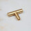 (48mm Pull) Gold Brass T Bar Cabinet Handles 5