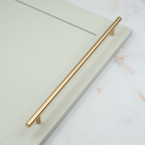 (320mm Handle) Gold Brass T Bar Cabinet Handles 1