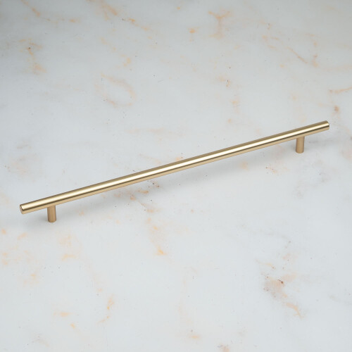 (320mm Handle) Gold Brass T Bar Cabinet Handles 2