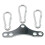 Fitness Cable Machine Pull Down Bar with Double to Single Adaptor Plate Spreader Bar Strength Training Equipment Silver 1