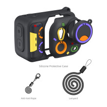 Silicone Protective Case for Insta360 GO Ultra Black Body Cover with Lens Cap Action Camera Accessories