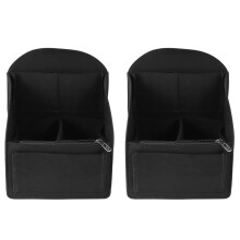 2X Backpack Insert Organizer Storage Bag Universal Bag in Bag Men Women Shoulder Tote Bags Handbag(Black)
