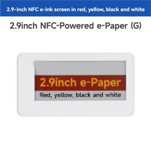 Schermo di Visualizzazione e-Paper NFC da 2,9 Pollici, Inchiostro Passivo RYBW, Senza Batteria Necessaria, Trasferimento di Potenza e Dati Wireless