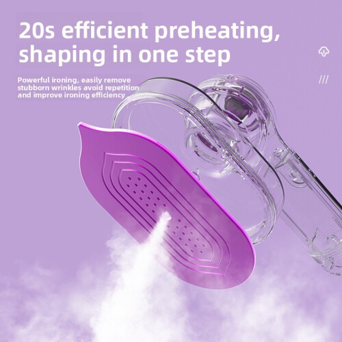 (Gray EU)Foldable Handheld Steamer With Quick Heating For Travel And Home Use Garment 1