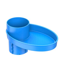 (Blue) Expandable Car Cup Holder Tray for Kids Feeding
