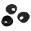 20 Pcs 35mm Black Cable Grommet Cable Outlet Desk Table Wire 3