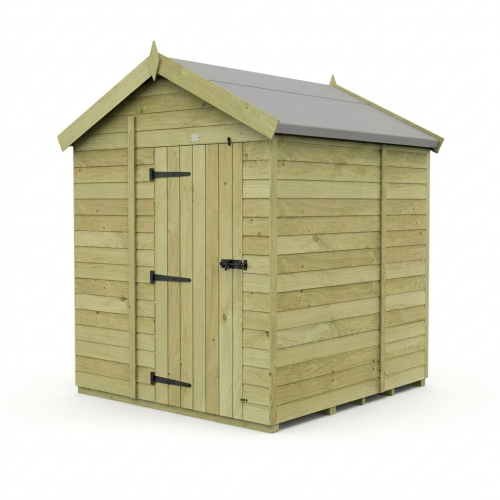 7 x 6 Apex Shed Tanalised (Single Door, No Windows) 1