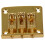 5X 3 String Guitar  String Bridge Bridge Pull String Hard Tail Guitar Bridge Tail 3 String Guitar Replacement Gold 2