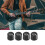 20Pcs Potentiometer Control Knobs for Electric Guitar Volume Tone Knobs Black D Type 6mm 2