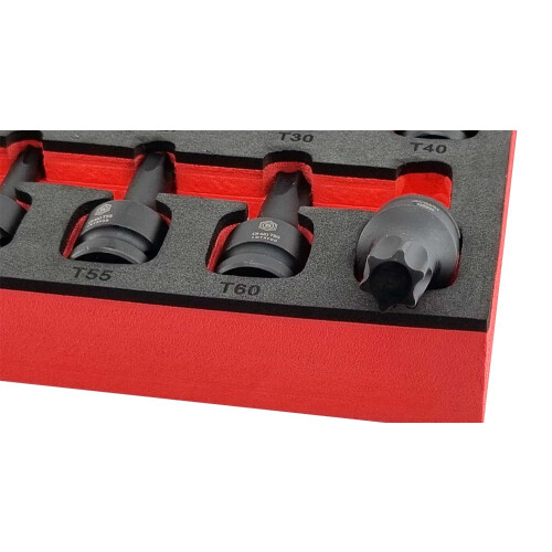 Britool 10Pc Impact Torx Bit Socket Set 1/2" Drive 1