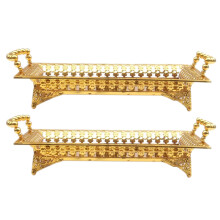 2X European Delicate Fruit Plate, Luxury Gold Tray, Fruit Plate, Home Cake Tray
