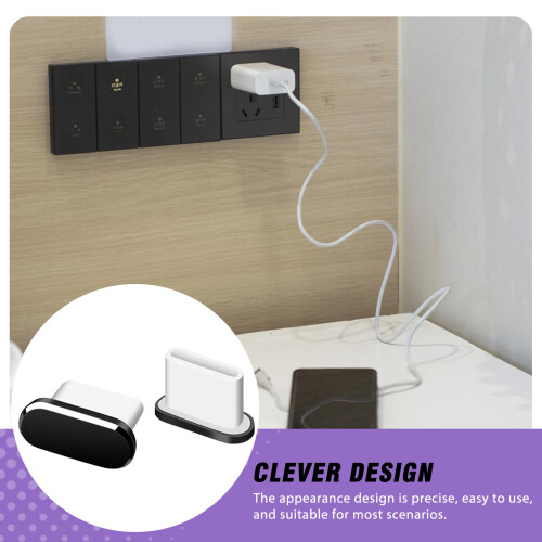 (Black) Honor USB-C Dust Plug, Universal Phone Protector 1