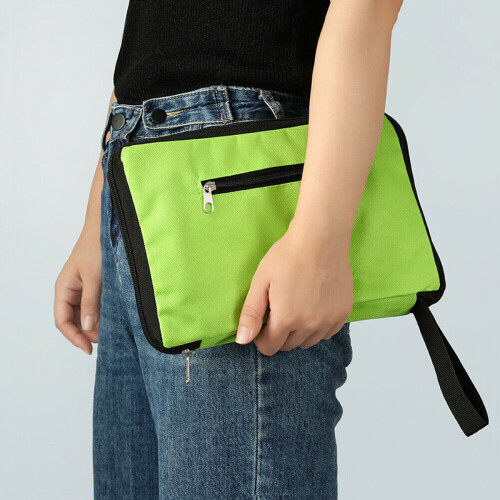 (Green) Foldable Waterproof Shopping Cart Bag 2