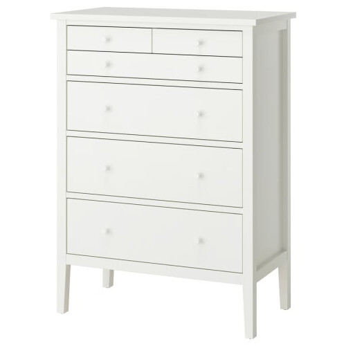 IKEA GULLABERG 6-Drawer White Chest  89x48x122cm