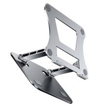 1St Verstelbare Aluminium Laptopstandhouder Draagbaar En Opvouwbaar