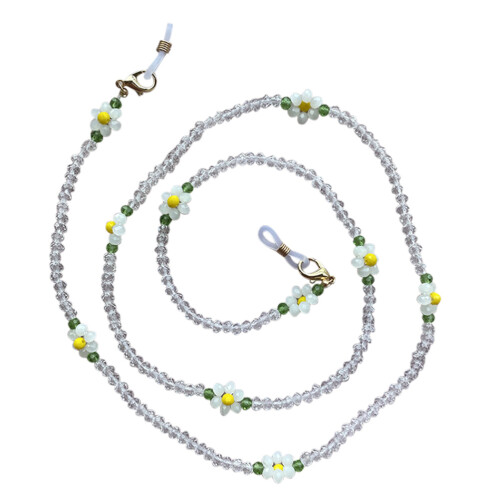 1St Stijlvolle Witte Eyeglasses Ketting Met