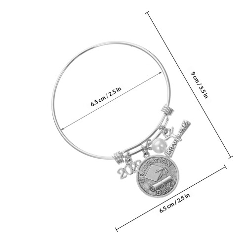 Verstelbare Rvs Afstudeerarmband, , Geschenk 1