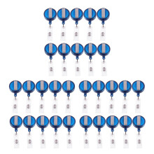 30 Retractable Reel ID Badge Lanyard Name Tag Key Card Holder Belt Clip Color: Amount:10 Pcs