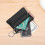 Echte leren portemonnee met dubbele rits Black 4