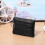 Echte leren portemonnee met dubbele rits Black 5