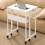 Levede Folding Computer Desk Extandable Table with Storage Shelf Wheeled Compact 1