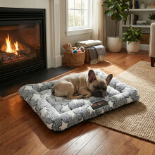 Skylos Dog Bed Pet Cat Cushion Crate Mat Arctic Fleece Extra Large Anti-slip