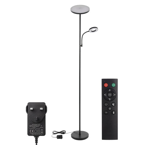 Emitto Modern Floor Lamp 2-in-1 Adjustable Reading Light Remote Control Timer 2