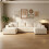 Levede Modular Sectional Sofa Bed 3 Seater U Shaped Convertible Soft Boneless 1