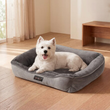 Skylos Orthopedic Dog Bed Soft Arctic Velvet Small Pet Bed Mattress Anti-Slip