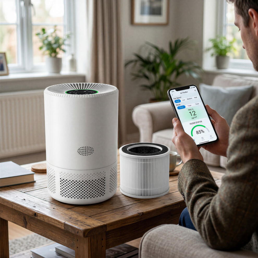 Spector Air Purifier Filter Core 3-In-1 Hepa High-Efficiency Activated Carbon