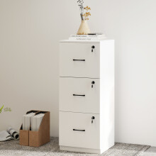 Levede 3 Drawer Filing Cabinet Lockable Home Office Tall File Storage Cabinet