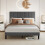 Levede Small Double Soft Foam Linen Bed Frame 1