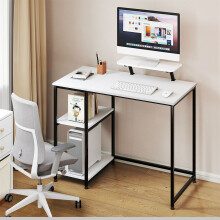 Levede Computer Desk Storage Shelves Monitor White