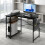 Levede L-Shaped Gaming Corner Desk w/ 2 Shelves 1