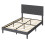 Levede King Soft Foam Upholstered Headboard Bed Gy 9