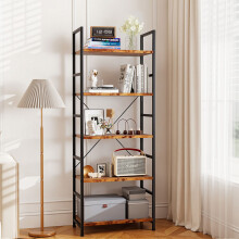 Levede 5-Tier Industrial Ladder Bookshelf