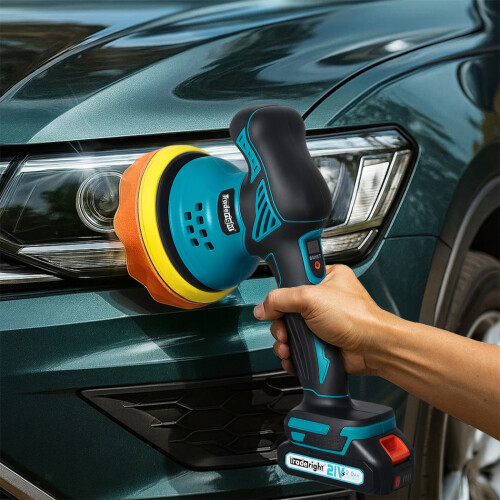 Traderight Cordless Car Polisher Buffer 2 Battery