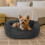 Skylos Dog Bed Small Donut Soft Plush Pet Cat 1