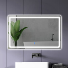 Emitto 100x70cm Anti-Fog LED Bathroom Mirror