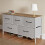 Levede 5-Drawer Fabric Chest Dresser Light Grey 1