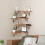 Levede 4PC L-Shaped Wooden Floating Corner Shelves 1