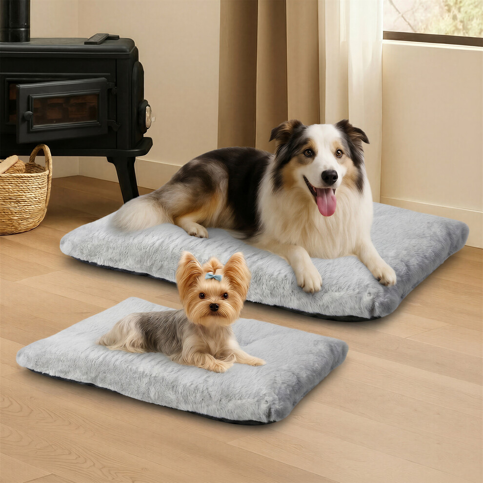 Skylos (S/60X45x5cm) Dog Bed Plush Pet Cushion Large Dog Crate