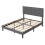 Levede Double Linen Tufted Bed Frame Grey 9