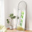 Levede 165x60cm Arched Full Length Mirror Black 1