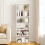 Levede 6-Tier Slim Narrow Adjustable Bookcase 1