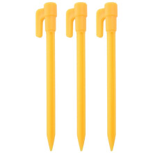 30Pcs Camping Tools Plastic Tent Pegs Nails Sand Ground Stakes Outdoor Camping Tent Awning Yellow Tent Accessories