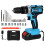 Traderight 21V Cordless Drill Driver Kit 2x2.0Ah 9