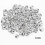 25mm Silver Rhinestone Buttons, 100pcs 1