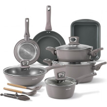 Non Stick Pots and Pans Set 19 Piece, Induction Hob Pan Set, Kitchen Cookware Sets Nonstick
